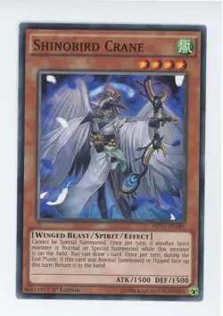 Yugioh Shinobird Crane MP17-EN189 1st Edition Common x3 - Image 1
