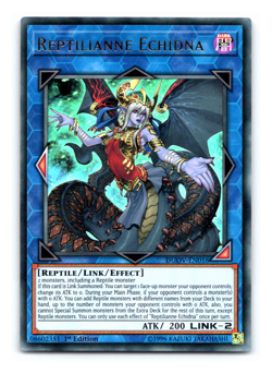 Reptilianne Echidna - DUOV-EN016 - Ultra Rare 1st Edition Yugioh - Image 1