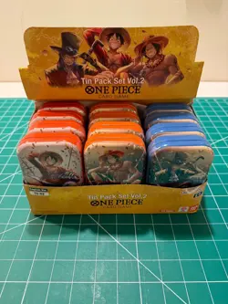 One Piece TCG Tin Pack Set Vol. 2 Set Lot Of [12] TS-02 Display English New - Image 1