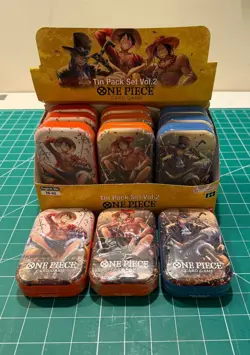 One Piece TCG Tin Pack Set Vol. 2 Set Lot Of [12] TS-02 Display English New - Image 2
