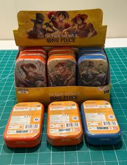 One Piece TCG Tin Pack Set Vol. 2 Set Lot Of [12] TS-02 Display English New - Image 3