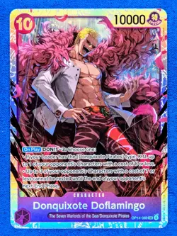 Donquixote Doflamingo OP14-069 SR | NM | The Azure Sea’s Seven | One Piece TCG - Image 1
