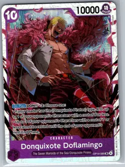 Donquixote Doflamingo OP14-069 SR English The Azure Sea's Seven - One Piece - NM - Image 1