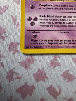 Hypno 23/62 Original Non-Holo Rare Fossil Set Pokemon Card 1999 WOTC TCG - Image 4