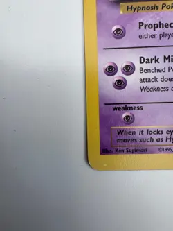 Hypno Pokemon Card Non-Holo 23/62 Fossil Set Rare 1999 Original LP - Image 5