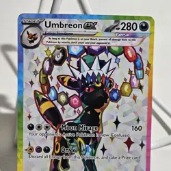 Umbreon EX 176 SV Black Star Promo NM Pokemon TCG Prismatic Evolutions Card - Image 3