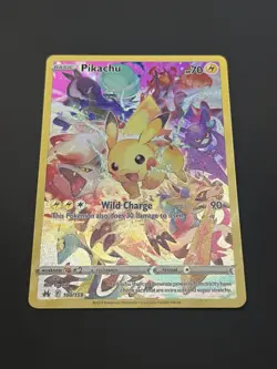Pokemon Pikachu TCG Full Art Secret Rare Holo Card Crown Zenith 160/159 - Image 1