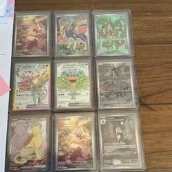 Pokemon TCG Holo 9-Card Lot Stufful Zacian Smoliv Hydreigon ex Ogerpon ex - Image 1