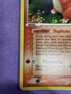 Ditto Charmander EX Delta Species Reverse Holo Card 61/113 Stamped - Image 2