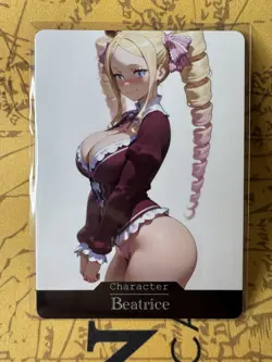 Beatrice Re Zero hentai Anime Doujin Waifu ACG Custom Card - Image 1