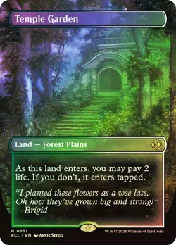 🔮Temple Garden - Foil - NM - Rare - Lorwyn Eclipsed - MTG - Image 1
