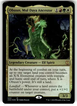 Obuun, Mul Daya Ancestor Commander: Zendikar Rising Foil MTG NM - Image 1
