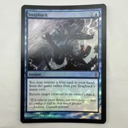 Snapback x1 *FOIL* MTG Time Spiral 1x Magic Excellent Light Play EX LP - Image 1