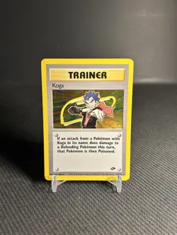 Pokemon TCG Koga 19/132 Gym Challenge Holo MP - Image 1