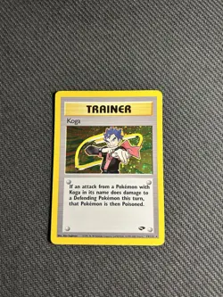 Pokemon TCG Koga 19/132 Gym Challenge Holo MP - Image 3