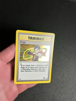 Pokemon TCG Koga 19/132 Gym Challenge Holo MP - Image 5