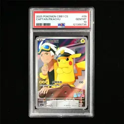 PSA 10 GEM MT 2025 Pokemon CHN Captain Pikachu cbb1C 07 09/09 - Image 2