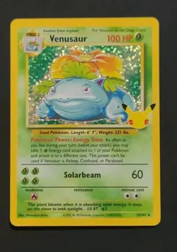 25th Anniversary CHARIZARD VENUSAUR BLASTOISE Celebration Set Holo Pokemon - LP - Image 4