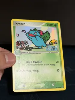 2006 Pokemon EX Crystal Guardians Ivysaur-Reverse Foil #34/100 - Image 4