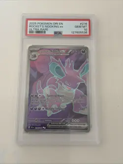 Pokemon Nidoking EX Team Rockets 233/182 Destined Rivals Series PSA 10 - Image 1