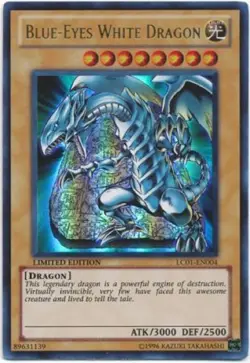 Blue-Eyes White Dragon limited LC01 Mint ULTRA HOLO YU-GI-HO - Image 1