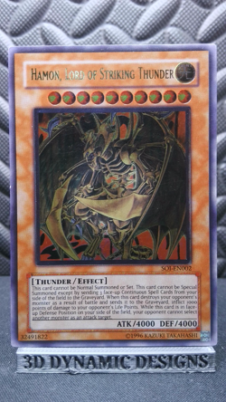 | Yugioh Hamon, Lord of Striking Thunder SOI-EN002 Ultimate Rare LP/ PL 🔥 | - Image 1