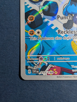 Pokemon TCG - Riolu #215/198 - Scarlet & Violet - Illustration Rare Near Mint! - Image 2