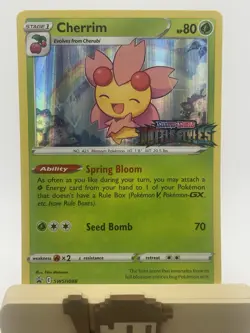 2021 Pokemon TCG SWSH Battle Styles Cherrim Black Star Promo SWSH088 Holo Mint! - Image 1