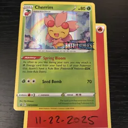 Cherrim SWSH088 Battle Styles Prerelease Promo Pokemon TCG - NM - Image 1