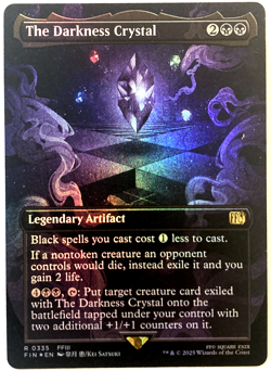 MTG The Darkness Crystal (Borderless FOIL) Final Fantasy 335 NM - Image 1