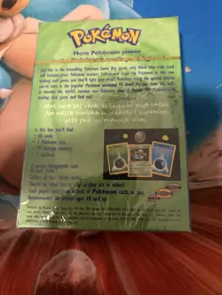 Pokemon Gold Strip Overgrowth Sealed Theme Deck GUARANTEED Shadowless WOTC - Image 3