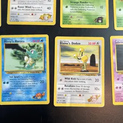 VTG Lot 40 Pokemon Cards Neo Destiny Revelation Discovery Gym Heroes Played Cond - Image 2