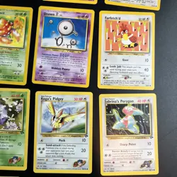 VTG Lot 40 Pokemon Cards Neo Destiny Revelation Discovery Gym Heroes Played Cond - Image 4