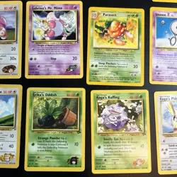 VTG Lot 40 Pokemon Cards Neo Destiny Revelation Discovery Gym Heroes Played Cond - Image 5