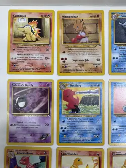 Vintage Pokemon Card Lot WOTC Base Neo Gym Heroes Charmander Hitmonchan - Image 2