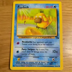 PSYDUCK 53/62 POKEMON CARD (FOSSIL SET) - Image 2