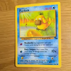 PSYDUCK 53/62 POKEMON CARD (FOSSIL SET) - Image 4