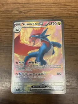 Pokemon Card Salamence EX 187/159 Journey Together Special Illustration Rare W - Image 1