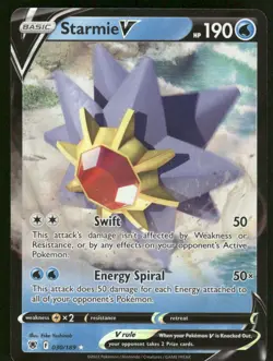 Pokemon Cards Starmie V 030/189 Astral Radiance Holo Rare V NM - Image 1