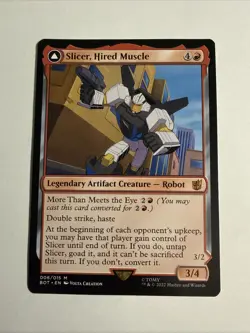 Slicer, Hired Muscle - Universes Beyond: Transformers (BOT) Regular Card - Image 1