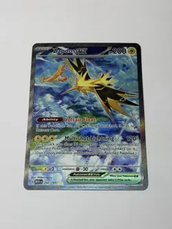 Zapdos ex 202/165 Pokemon TCG Scarlet & Violet 151 Special Illustration Rare NM - Image 1