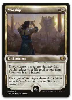 Worship #7 (NM) Signature Spellbook Gideon SS2 Magic MTG - Image 1