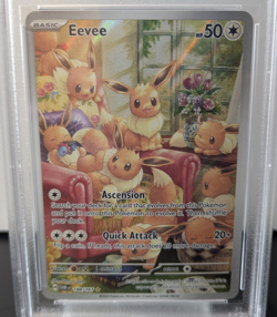 PSA 9 MINT Pokemon TCG SV06: Twilight Masquerade Eevee Illustration Rare 188/167 - Image 2