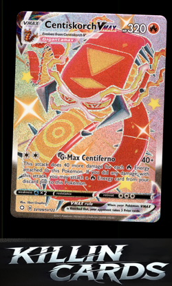 Centiskorch VMAX SV109/SV122 Pokemon Shiny Holo Rare Shining Fates: Shiny Vault - Image 1