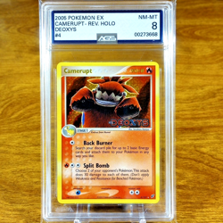 Pokemon EX Deoxys Camerupt 4/107 AGS NM-MT 8 Reverse Holo Rare 2005 - Image 1