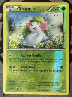 Pokemon TCG - SHAYMIN - Boundaries Crossed 10/149 Rare Reverse Holo - LP - Image 1