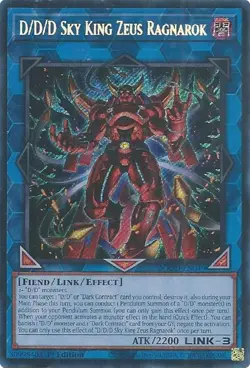 D/D/D Sky King Zeus Ragnarok-Secret Rare - 1st Edition - DOOD-EN049 - Doom of... - Image 1
