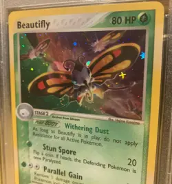 Beautifly EX Ruby & Sapphire Holo 2/109 PSA 9 Mint Pokemon 2003 - Image 3