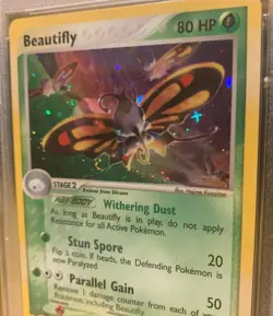 Beautifly EX Ruby & Sapphire Holo 2/109 PSA 9 Mint Pokemon 2003 - Image 4