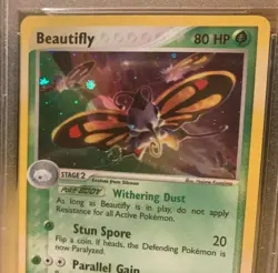 Beautifly EX Ruby & Sapphire Holo 2/109 PSA 9 Mint Pokemon 2003 - Image 5